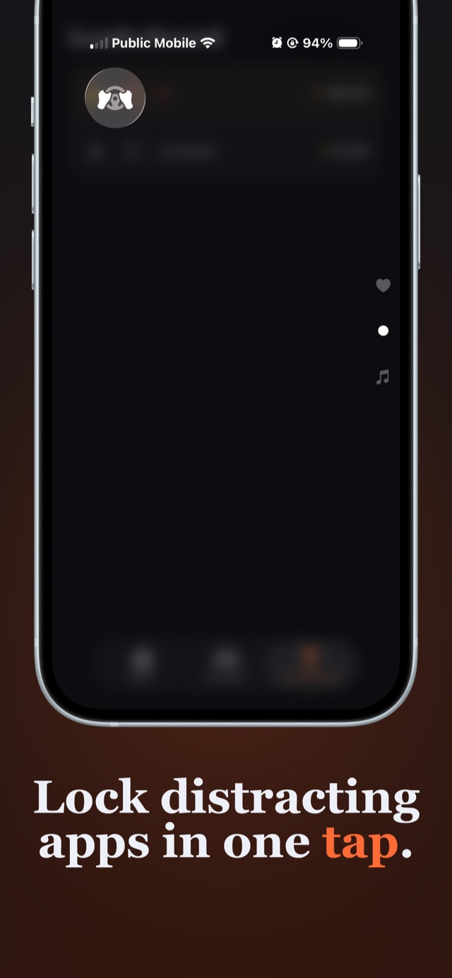 DriveBlock toggle in iOS Control Center: lock distracting apps in one tap